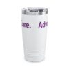 Advocate. Educate. Cure. Ringneck Tumbler, 20oz - Image 3