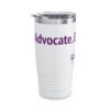 Advocate. Educate. Cure. Ringneck Tumbler, 20oz - Image 2